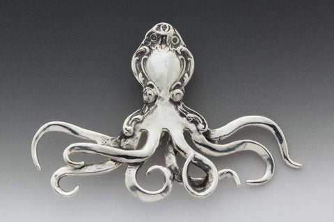 Silver Spoon Brooches - Octopus - Only 1 Left!