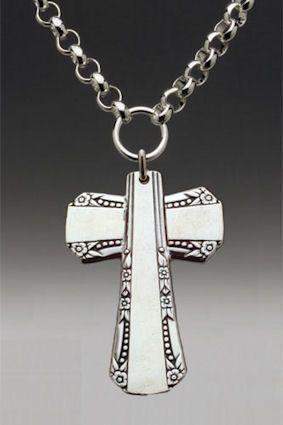 Silver Spoon Cross Necklace - Grace