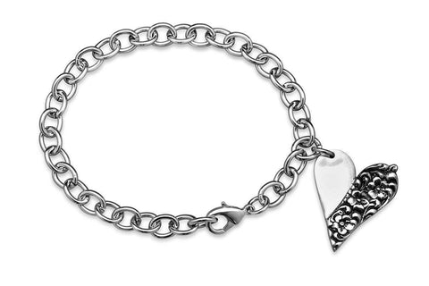 Silver Spoon Heart Bracelet - Charlotte