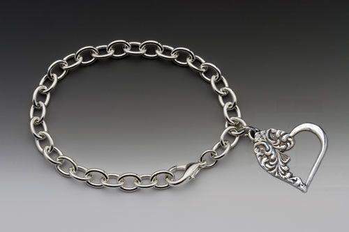 Silver Spoon Heart Bracelet - Emma