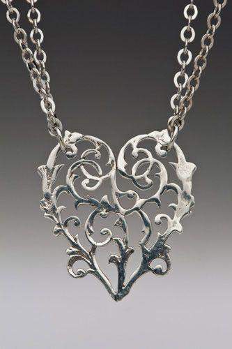 Silver Spoon Heart Necklace - Alicia - Only 1 Left!!!!