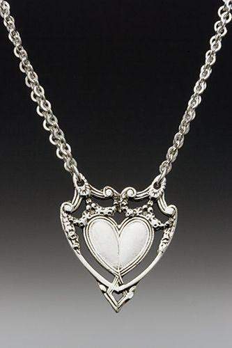 Silver Spoon Heart Necklace - Marquis - Only 1 Left!