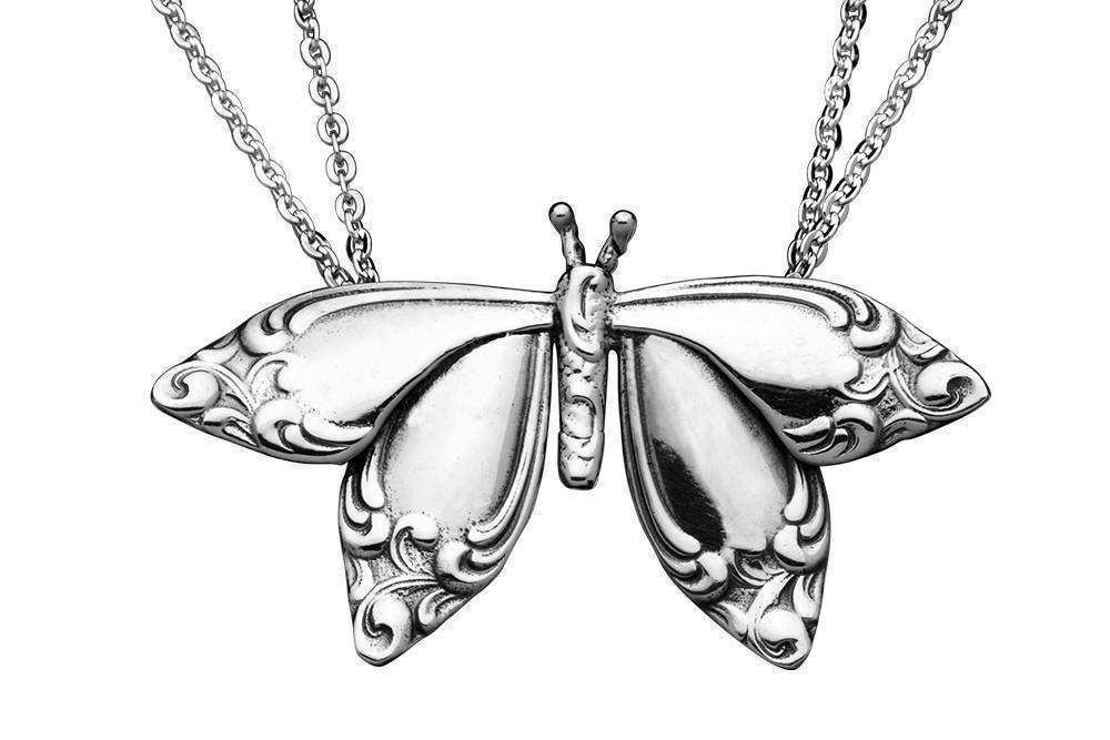Silver Spoon Jewelry Butterfly Pendant Necklace