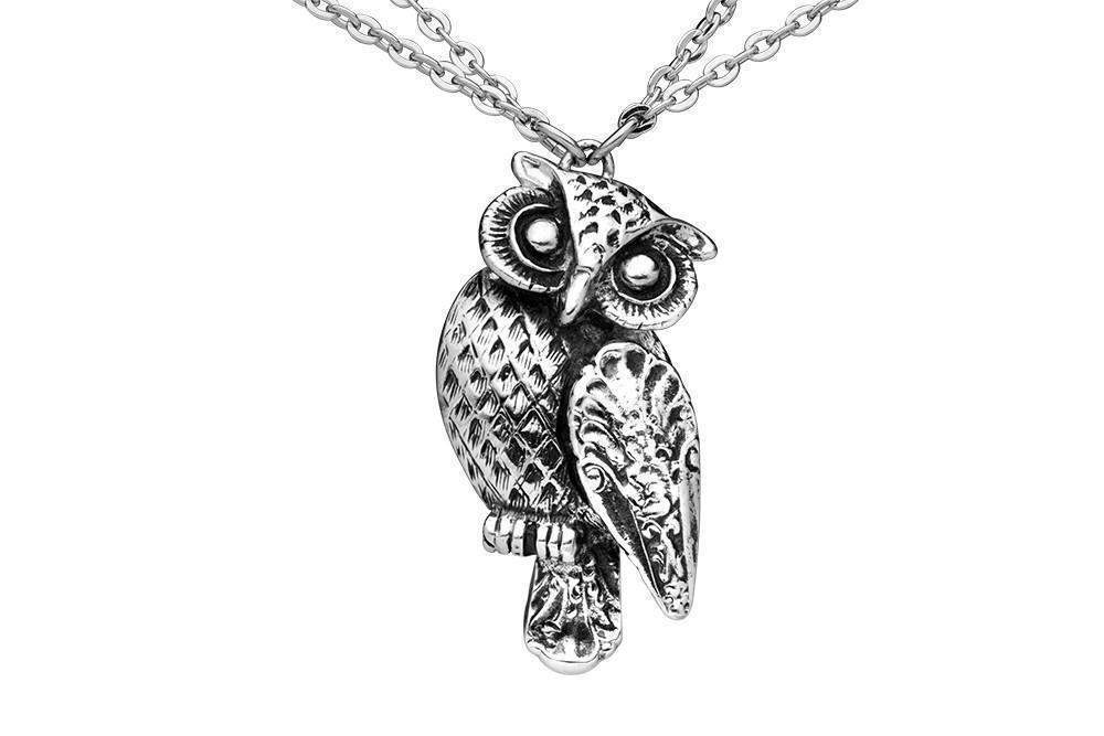 Silver Spoon Jewelry Owl Necklace - 2 Left