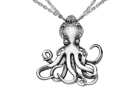 Silver Spoon Octopus Necklace