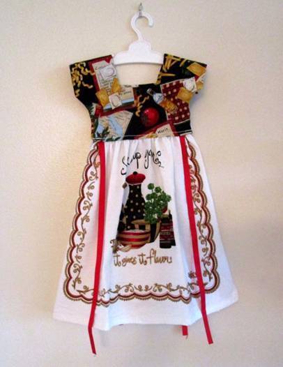 Spice Up Your Life Kitchen Oven Dress Towel-Roses And Teacups