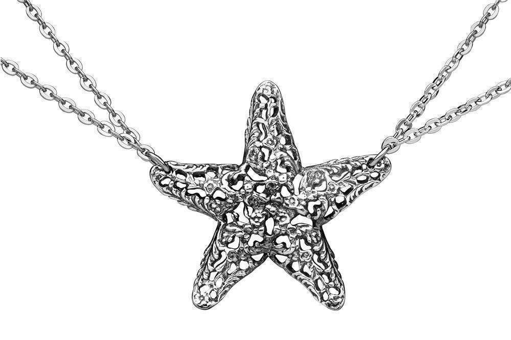 Starfish Silver Spoon Necklace