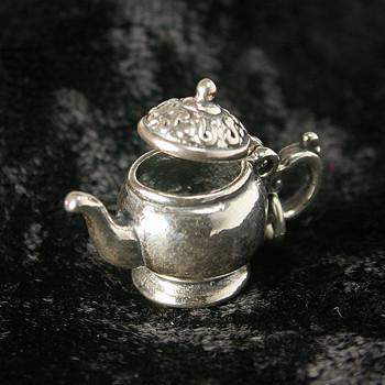 Sterling Silver Large Lidded Teapot Tea Charm - Only 1 Left!-Roses And Teacups
