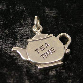 Sterling Silver Tea Time Tea Charm - Only 2 Available!-Roses And Teacups