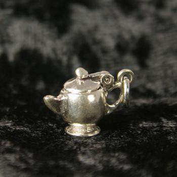 Sweet Little Sterling Silver Teapot Tea Charm - Only 1 Available!-Roses And Teacups