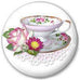 Tea Cup Magnet Favors-Roses And Teacups