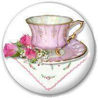 Tea Cup Magnet Favors-Roses And Teacups