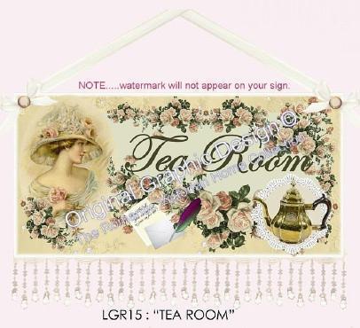 Tea Room 16 x 10 Wall Hanging