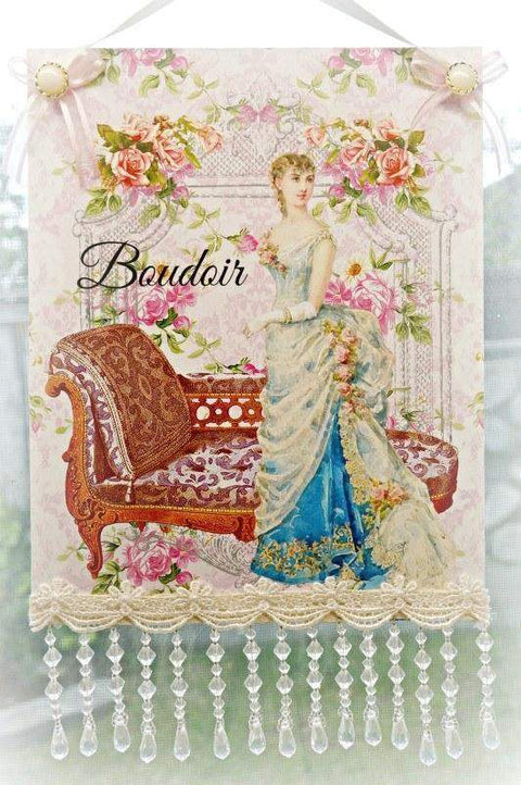 The Boudoir B 8 x 13 Wall Sign