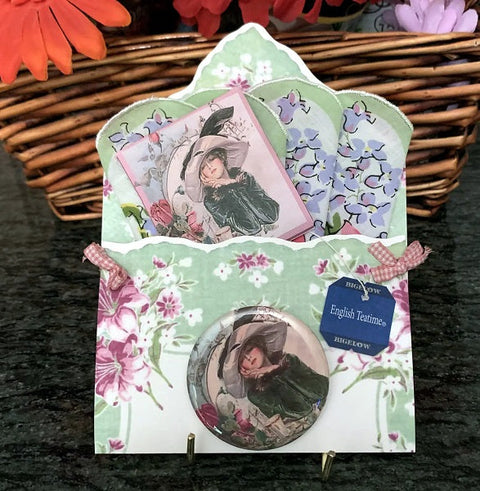 The Dreamer Hanky Folio with Mirror, Card and Tea in Gift Box