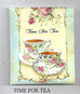 Time for Tea Tea Tin with 6 matching Tea Bags-Roses And Teacups