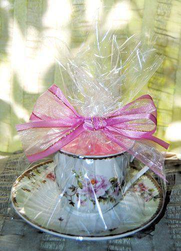 Timeless Rose Tea Cup Candle-Roses And Teacups