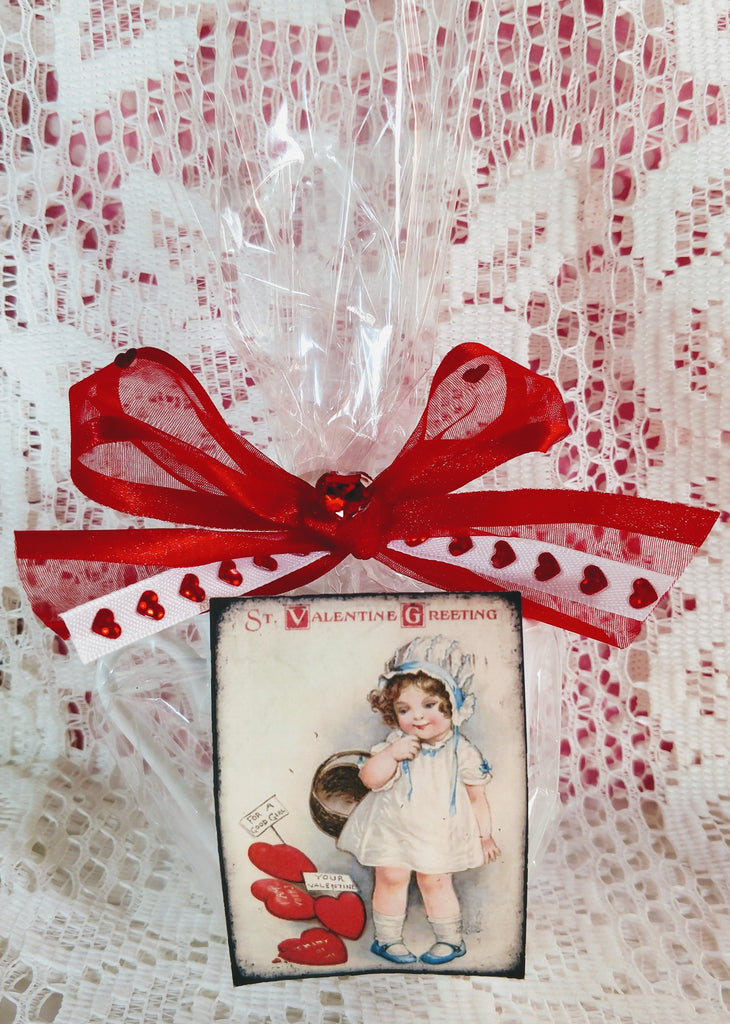Valentine Greeting Teacup Favor Gift - Good Little Girl