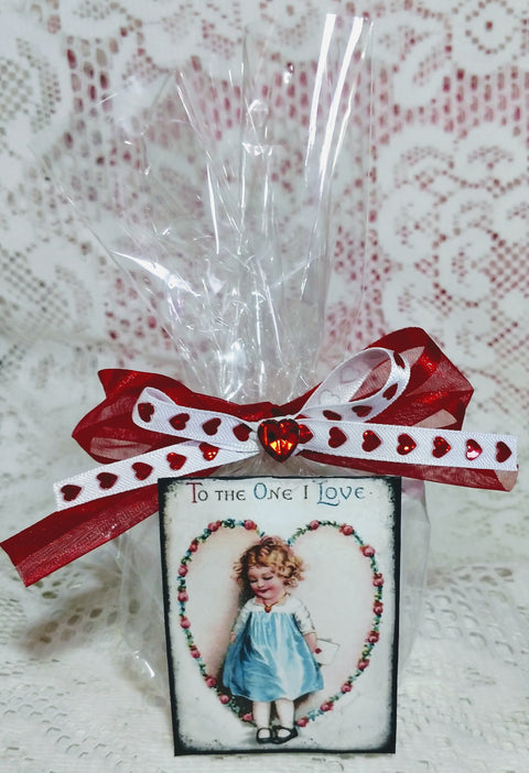 Valentine Greeting Teacup Favor Gift - To The One I Love
