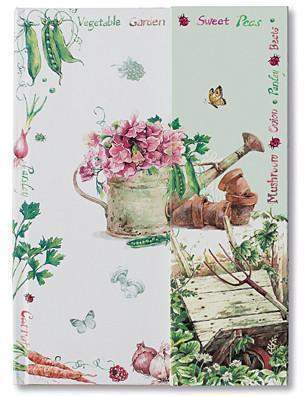 Vegetable Garden Hardcover Writing Journal-Roses And Teacups