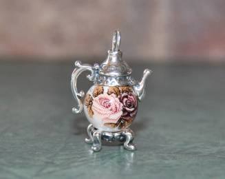 Victorian Era Small Teapot Charm