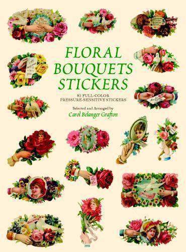 Victorian Floral Bouquet Stickers Large Sticker Book