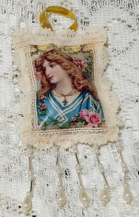 Vintage Maiden Scented Sachet Ornament