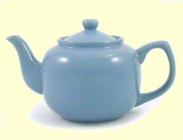 Windsor Ceramic 6 Cup Blue Teapot-Roses And Teacups