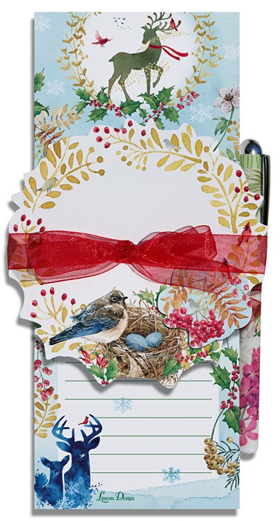 Home for the Holidays Magnetic List Gift Set - Roses And Teacups 
