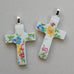 Floral China Cross Pendant ONLY 4 AVAILABLE