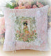 Lady with Chandeliers Crystal Roses Victorian Pillow