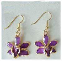 Lilac Orchid Earrings