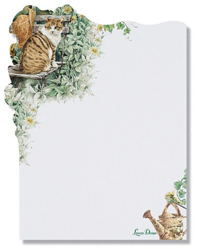 Purrfect Sunny Day Cat Sticky Notes Pad - Roses And Teacups 