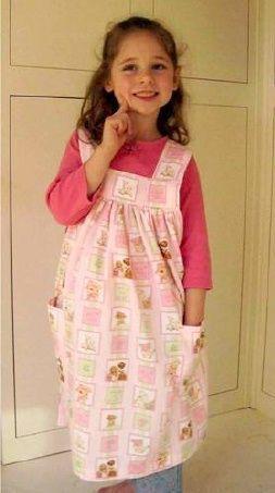 Nursery Rhyme Girls Wrap Around Pinafore Apron