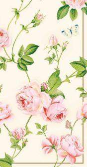 Pack of 16 Rambling Rose 8 1/2 x 4 1/2 Decorative Paper Guest Towels