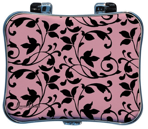 Pink Damask Deluxe Pill Box - Roses And Teacups 