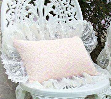 Pink and Creme Everyday Victorian Lace Pillow