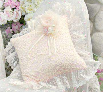 Pink and Creme Romance Pillow