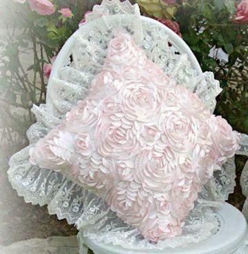 Rose Blush Square Pillow