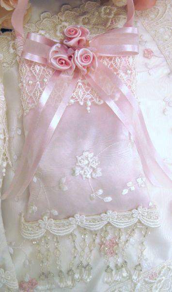 Scented Lace Sachet Pink