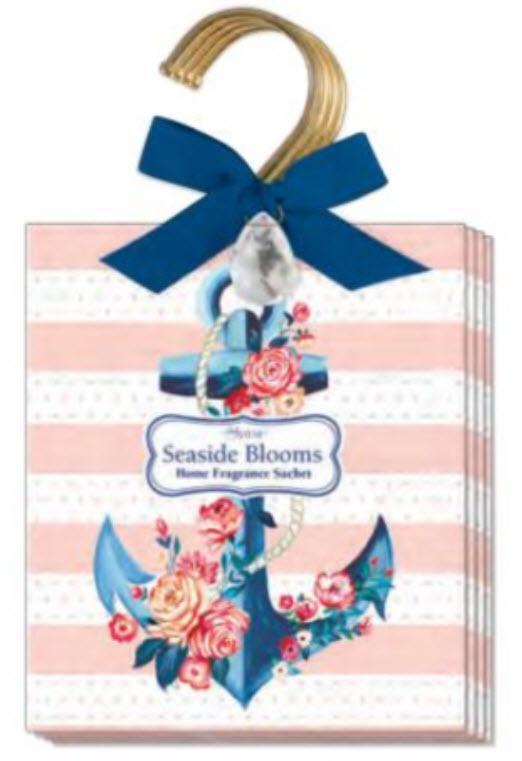 Seaside Blooms Hanging Sachets Set of 4-Roses And Teacups