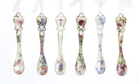 Set of 6 Porcelain Spoon Favors
