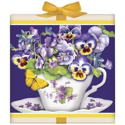 Tea Cup Violas Tea Box Favor