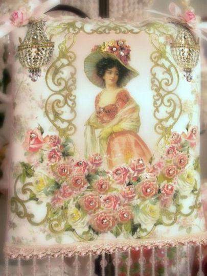 Victorian Lady Crystal Roses Sachets